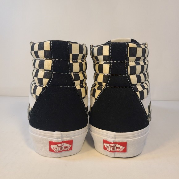 Vans Sk8-Hi Lightning Bolt Checkerboard Sneakers Mens Size 9.5 | Women's Size 11 - Picture 2 of 9